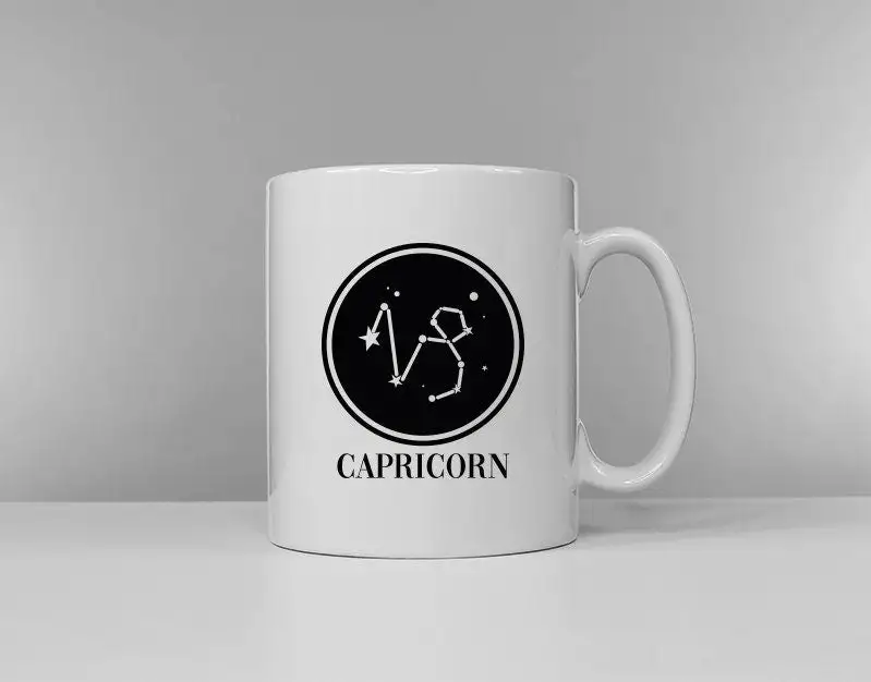 Zodiac Horoscope Capricorn Mug - Birthday Astrology December 22nd - January 19th
