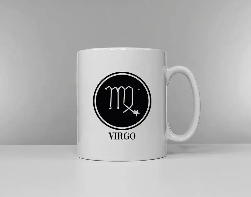Zodiac Horoscope Virgo Mug - Birthday Astrology August 23rd - September 22nd