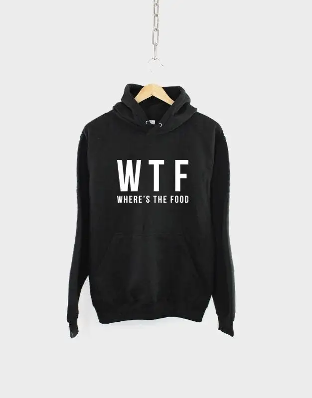 WTF Where's The Food Hoodie - Streetwear Hipster Fashion Hoody