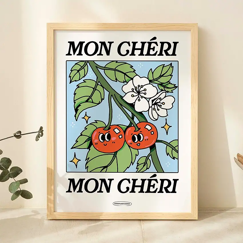 Mon Cheri French Cherry poster