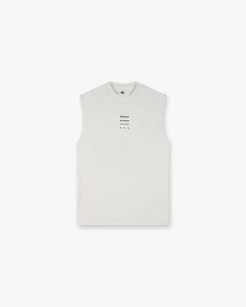247 Uprising Oversized Tank - Flat White