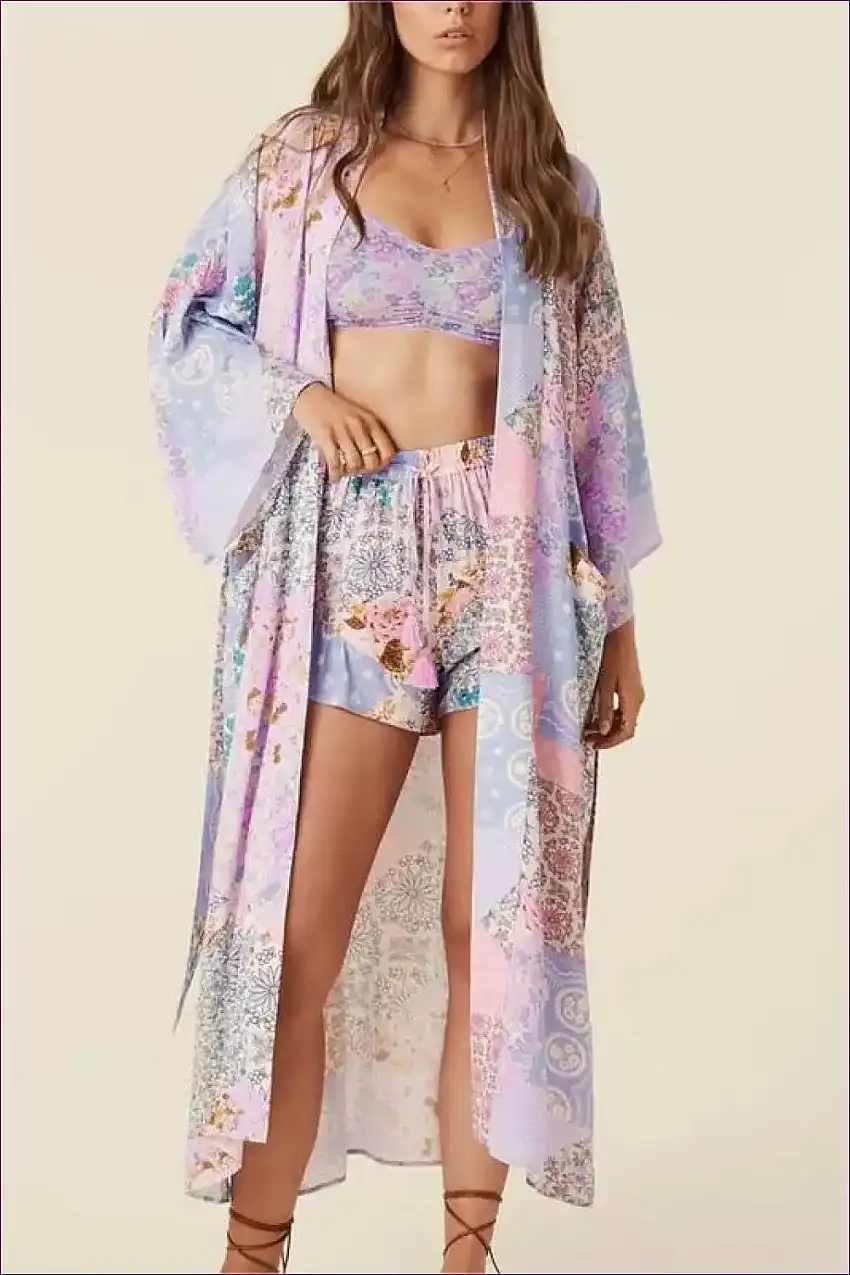 Bohemian Spring Vacation 3-piece Set - Free-spirited Elegance