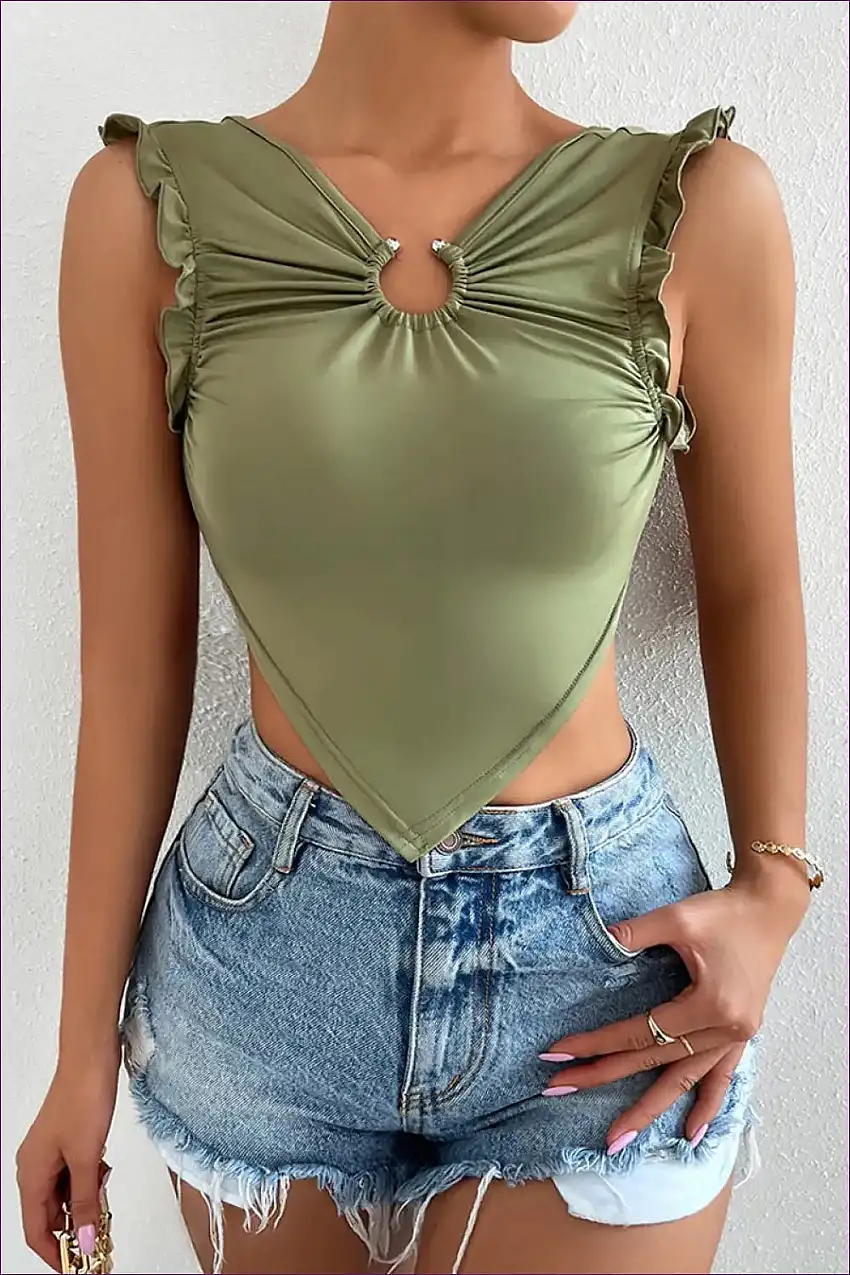 Edgy Lace-up Backless Vest - Summer Sensation