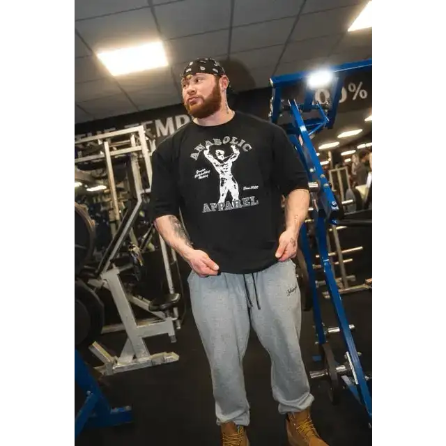 Mentzer Drop Shoulder T-shirt - Grey & White