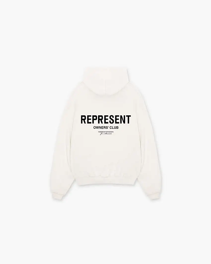 Represent Owners Club Hoodie - Flat White