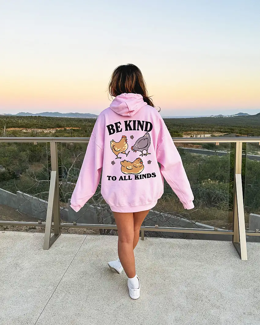 Be kind' Chicken Hoodie