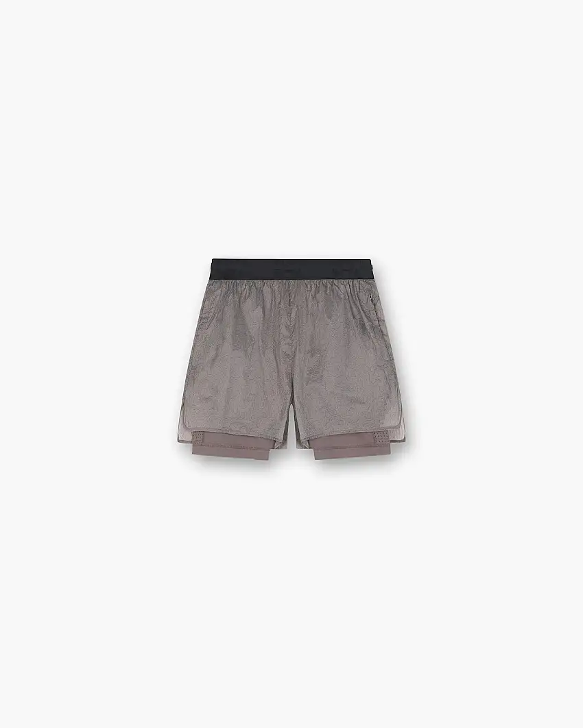 247 Contour 2-In-1 Run Shorts - Pebble