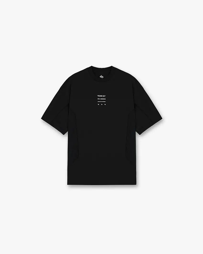 247 Uprising Oversized T-Shirt - Black