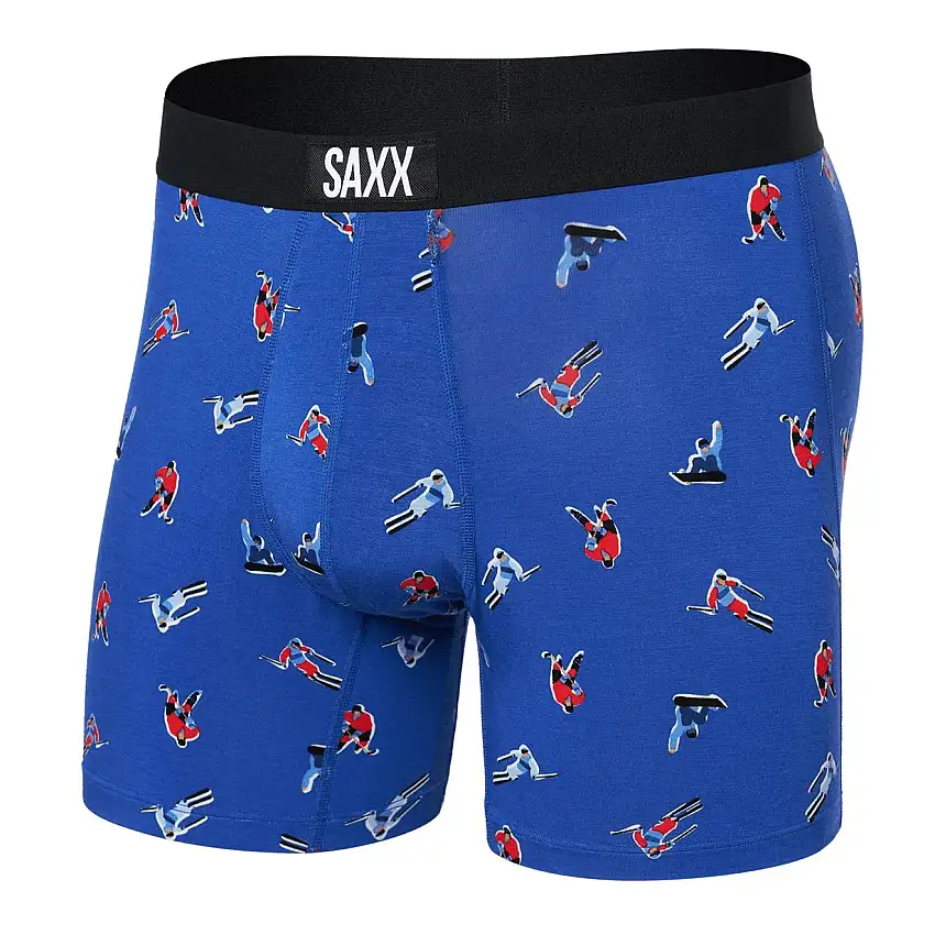 Saxx Vibe Super Soft Boxer Briefs, Winter Action/Sport Blue