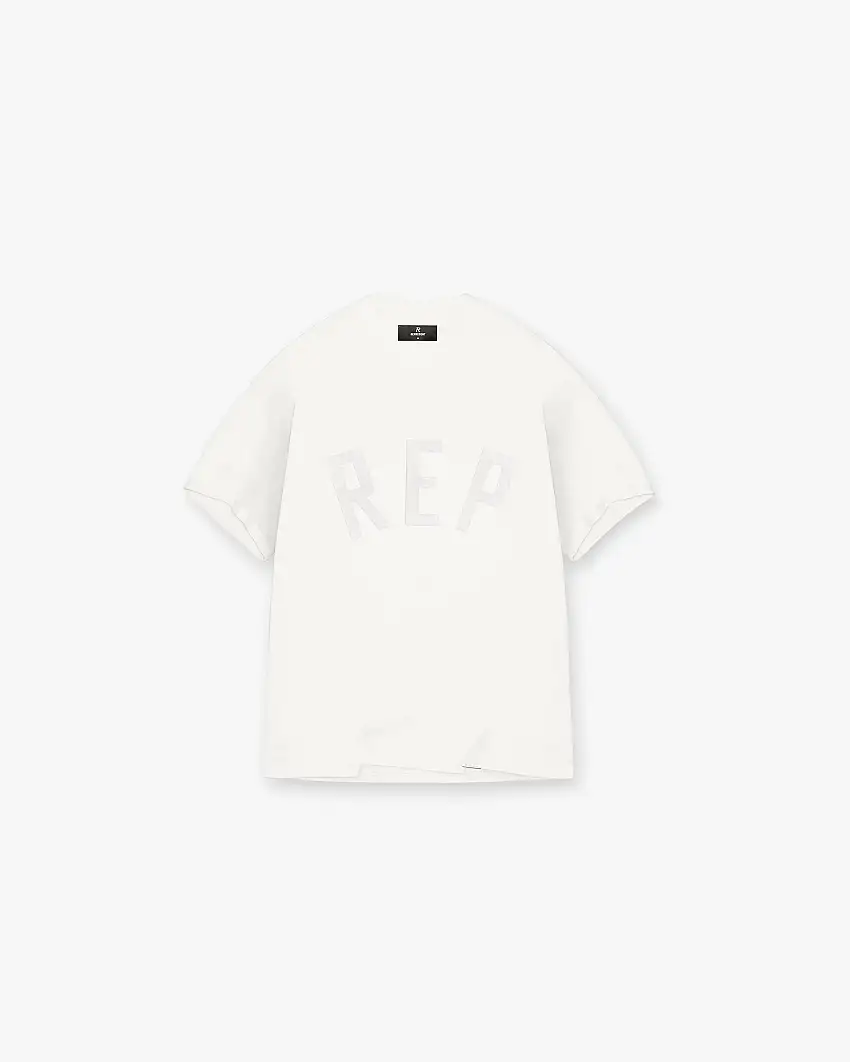 Rep Applique T-Shirt - Flat White